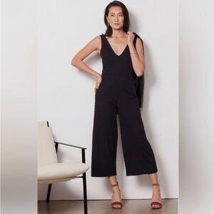 New Susana Monaco wide leg Jumpsuit ivory